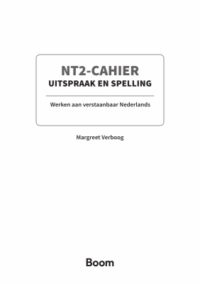 NT2-Cahier Uitspraak en spelling - Slide 2