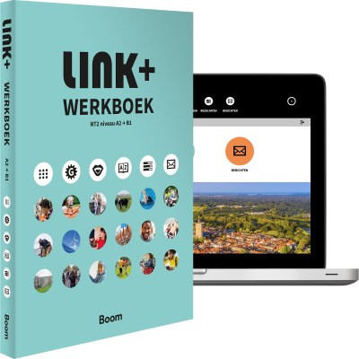 Cover LINK+ A2 - B1 jaarlicentie + werkboek