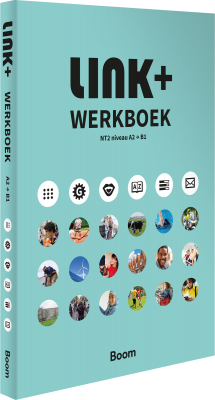 Cover LINK+ voor theoretisch geschoolden A2 > B1 - werkboek