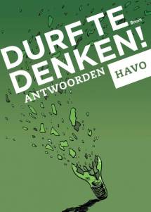 Durf te denken! Antwoordenboek havo - eerste editie