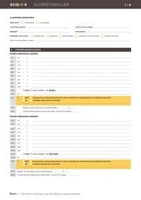 SCID-5-S: Scoreformulieren