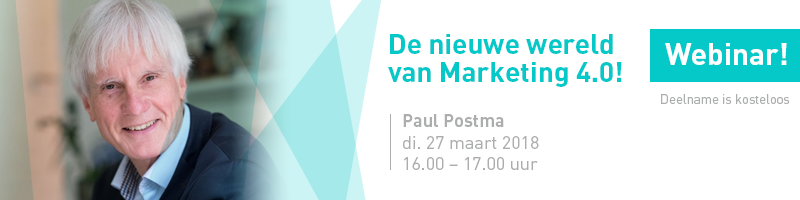 Webinar ‘De nieuwe wereld van Marketing 4.0’ door Paul Postma