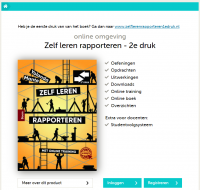 Zelf leren rapporteren tweede druk, boek inclusief licentie aanvullende website