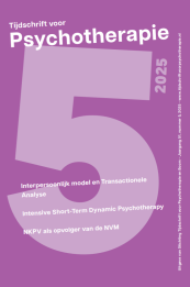Omslag Tijdschrift voor psychotherapie